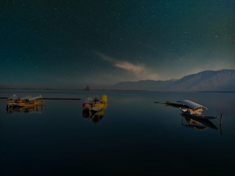 Night view of Dallake Kashmir