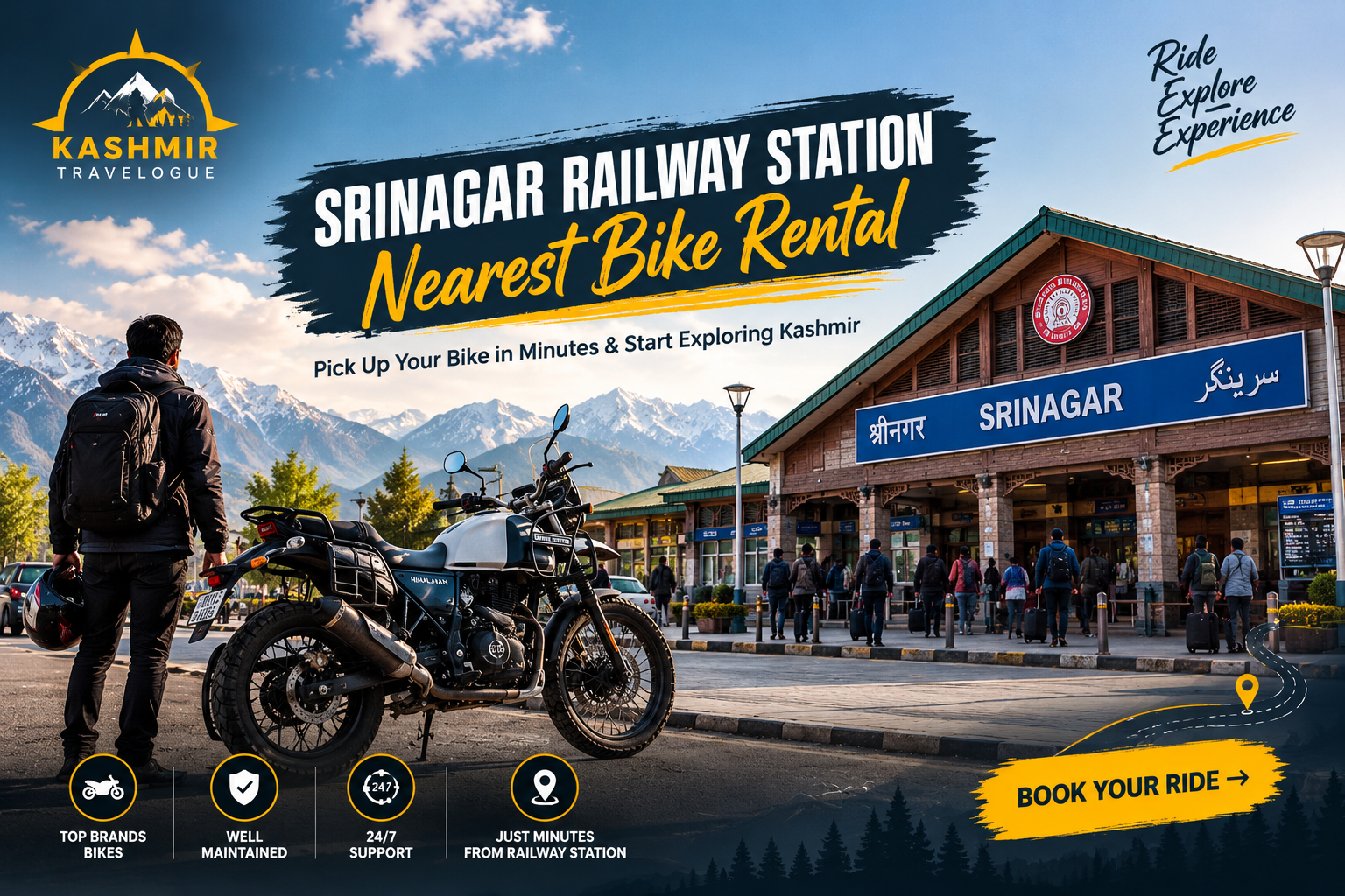 Srinagar Railway Station Bike Rental: 2026 Rider’s Guide